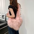 thumbnail image 1 of Bolso De Hombro Mujer YK2 Bolso De Felpa Esponjoso De Invierno Bolso De Mano Con Corazón Rosa, 1 of 7