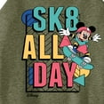 thumbnail image 3 of Disney - Mickey & Friends - Sk8 All Day - Skater Mickey - Juniors High Neck Tank Top, 3 of 5