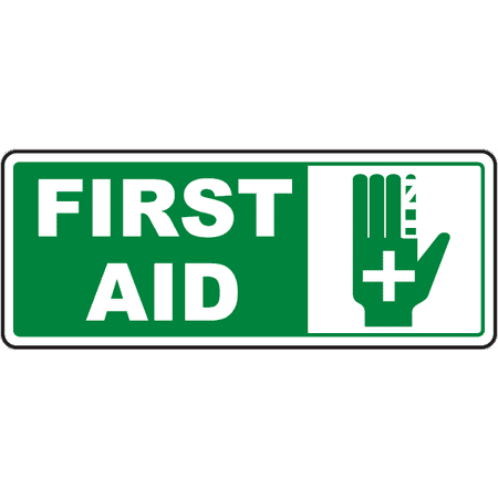 First Weather Traffic Signs - First Aid Sign 3 12 x 18 Aluminum Sign Street Weather Approved Sign 0.04 Thickness ()