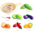 thumbnail image 2 of SIYTUAU Children Vegetable Pretend Cutting Play Set Educational Toy Plastic Material Kitchen Role Play Learning Toy For Kids Development C, 2 of 3