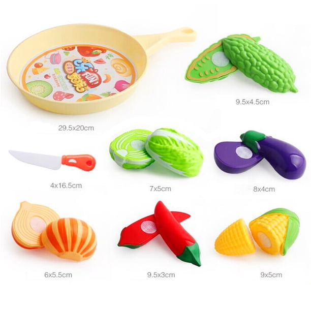 SOIMISS Jouet Fruits Et Légumes à Découper – 21 Pièces Avec Panier Et Sons – Éducatif Développement Intellectuel Pour Enfants