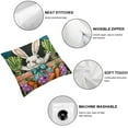 thumbnail image 4 of COMIO Easter Pillow Covers Decorative Easter Bunny Eggs Pillow Covers Spring Decorations for Living Room Sofa Couch Bed Patio Indoor Outdoor Happy Easter Home Decor&nbsp;2pc, 4 of 6