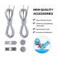 thumbnail image 4 of No Tie Shoelaces Elastic Heavy Duty Lock Adjustable Multi-colored Kids Adults Tieless Sports Shoe Strings Shoes Accessories-1 Set, 4 of 7
