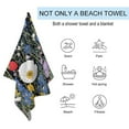 thumbnail image 2 of Watercolor Wildflowers Beach Towel Microfiber Beach Towels Sand Free Quick Dry Lightweight Travel Towels, 2 of 7