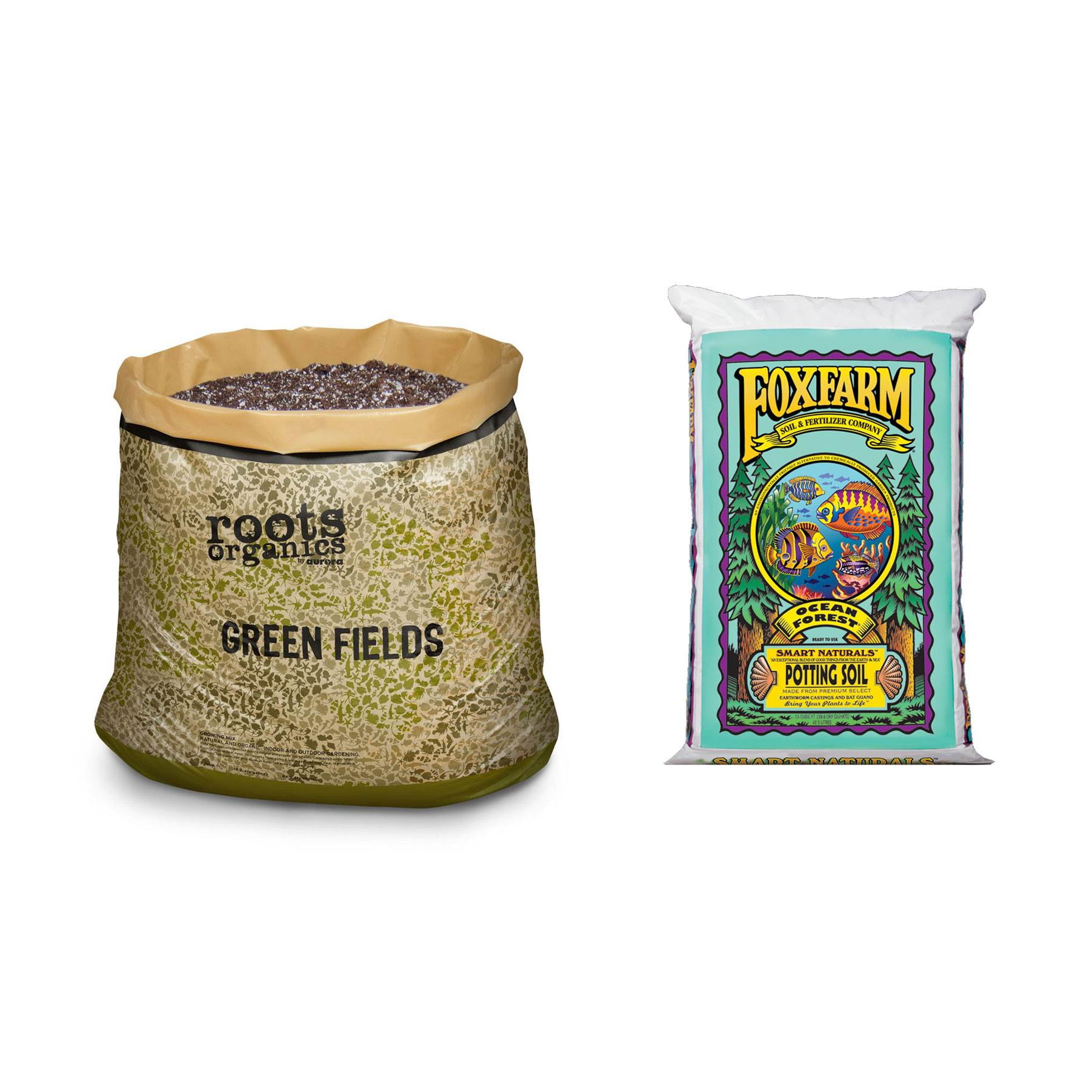 FoxFarm Ocean Forest Garden Potting Soil and Roots Organics Green