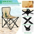 thumbnail image 4 of 600D Oxford Camping Chair Portable Foldable Chair Supports 220 lbs for Picnic, Fishing, Backpacking Cat and Dog with Christmas Tree, 4 of 8