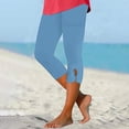 thumbnail image 2 of Ankola Capri Leggings for Women 2024 High Waisted Yoga Pants Lightweight Capris Casual Comfy Yoga Leggings, 2 of 6