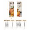 thumbnail image 6 of Fsddascl Pumpkin Fall Blackout Curtains for Bedroom/Living Room, Thermal Insulated Kitchen Curtains, Thanksgiving Sunflower Y'all Checkered Grommet Darkening Window Treatment Drapes 42"x84"x2, 6 of 6