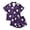 Purple, variant on Gunia Womens Halloween Pajama Set Ghost Graphic 2 Piece Cozy Short Sleeve Button Up Tops With Shorts Home Leisure Wear Pjs Jammies Pink S
