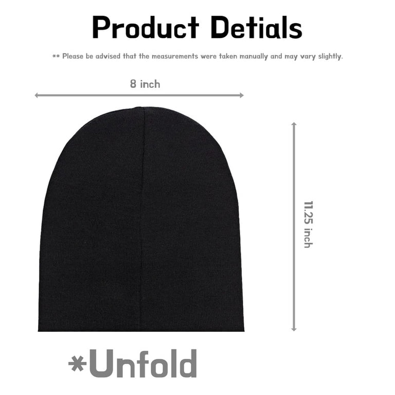 2 Pack Beanie Hats for Women & Men, Winter Hat Unisex 