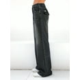thumbnail image 4 of EMMIOL Women's Vintage Y2K Wide Leg Jeans 90s Baggy Boyfriend Style Denim Pants,Low Rise Loose Fit Jeans, 4 of 6