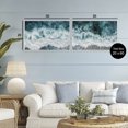 thumbnail image 3 of Stupell Industries Hazy Water Waves 2 Piece White Framed Giclee Art Set design by Lazar Studio, 20 x 30, 3 of 8