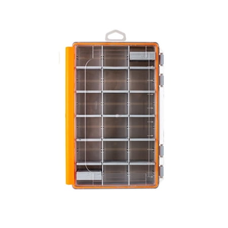 Yihuala Portable Tray Fishing Tackle Box Organizers Storage Box with Removable Divider Lure Clear Lid Tray