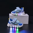 thumbnail image 5 of CYRBOKO Boys Light Up Sneakers, Breathable Non-Slip Casual Soft Sole Athletic Shoes Blue Size 11 (Little Kids), 5 of 5
