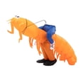 thumbnail image 4 of Disfraz de camarón inflable, accesorio novedoso para , fiestas de Halloween y festivales., 4 of 8