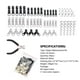 thumbnail image 3 of Inteprter Kit de reparación de cabezales de repuesto con cremallera, 85 Uds., con alicates de instalación, bolsas, chaquetas, herramienta de ropa, De coser Inteprter HA020267-00, 3 of 6