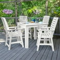 thumbnail image 2 of Highwood Furniture Weatherly 5pc Square Counter Dining Set-Finish:White,Shape:Square, 2 of 10