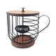 thumbnail image 1 of Soporte para cápsulas de café, organizador de almacenamiento de cápsulas de café de alambre de gran capacidad con taza Negro, 1 of 9