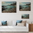 thumbnail image 4 of Designart "Rocky Horizon Rocky Beach painting II" Nautical & Beach Print on Natural Pine Wood, 4 of 5