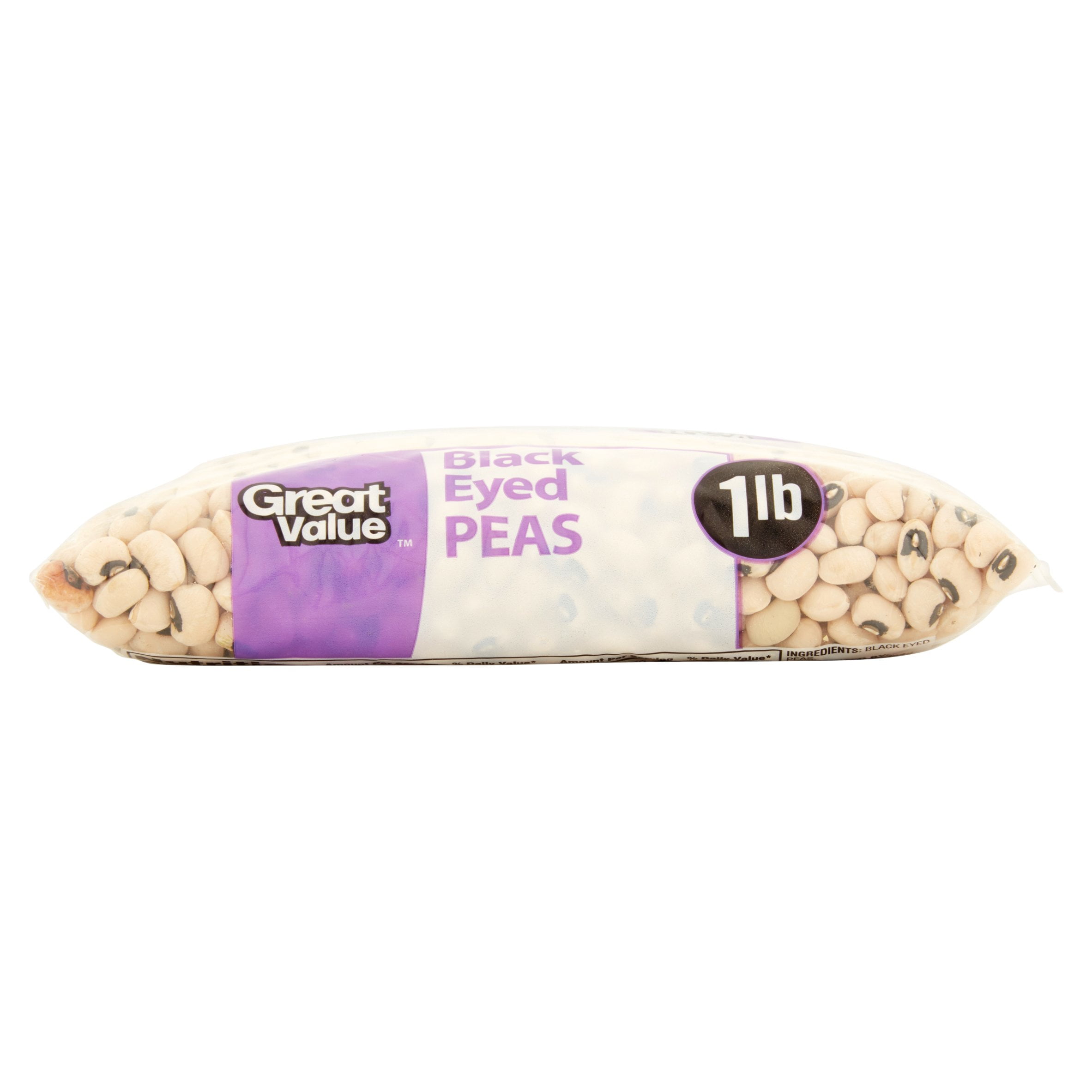 (6 pack) Great Value Black Eyed Peas, 16 oz