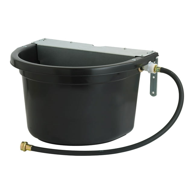 Little Giant FW16MTLBLACK Automatic Livestock Waterer with Metal Cover