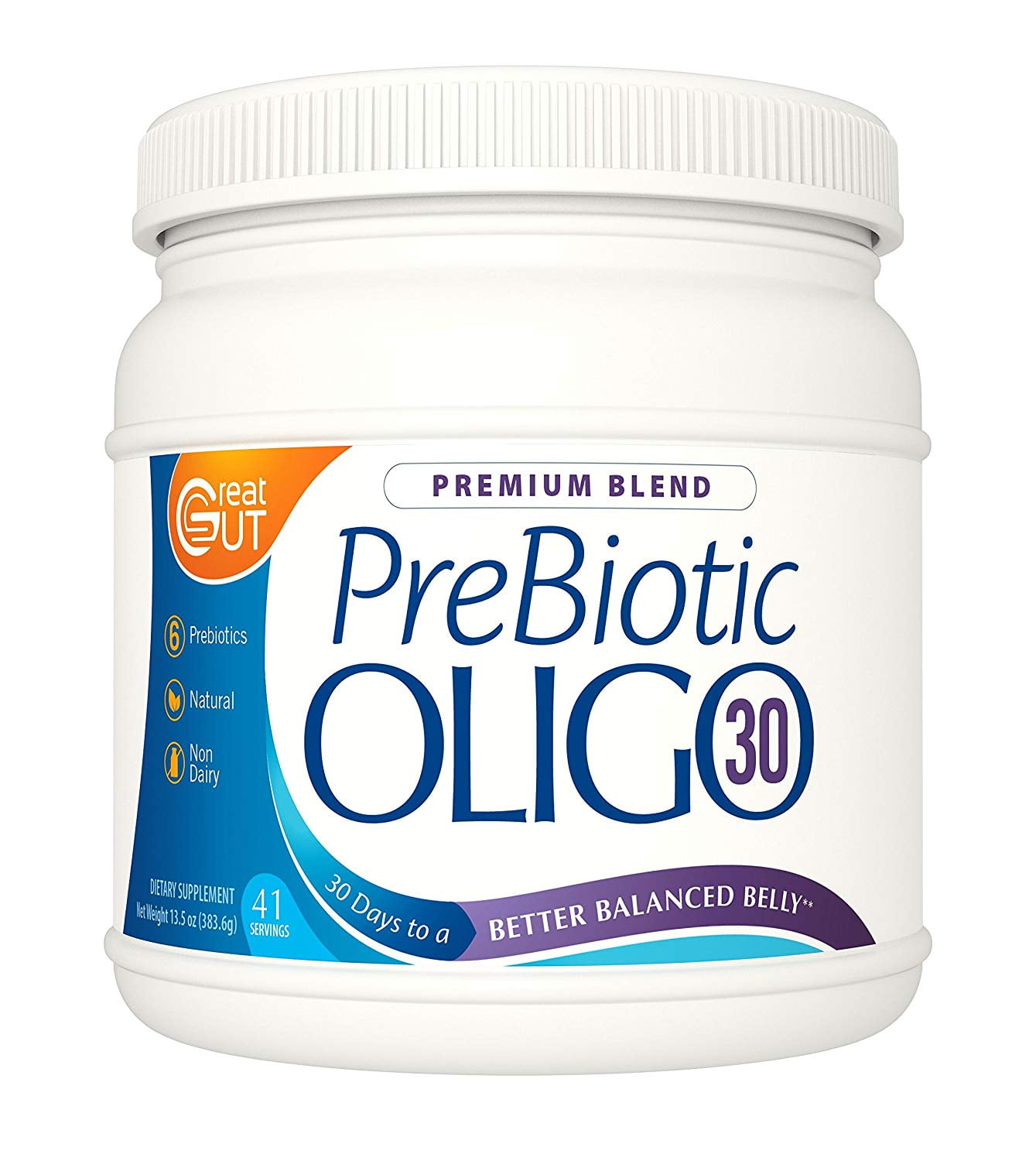 Resistant Starch Prebiotic Fiber by Great Gut Broad Spectrum Premium