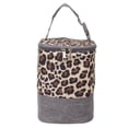 thumbnail image 1 of Bolsa térmica para biberones, impermeable, portátil, para calentar leche materna, con asa para viajes, 3 l, estampado de leopardo, 1 of 14