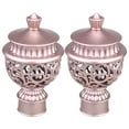 thumbnail image 2 of FRCOLOR Decorative End Cap 6PCS Decorative Window Curtain Rod End Creative Window Curtain Rod Head Plug Retro Roman Curtain Rod Fittings for Home Decor (Rose Gold),4.72"X2.56"X2.56", 2 of 5
