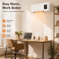 thumbnail image 5 of 2 in 1 Wall Mounted Air Conditioner Fan, Portable Cooling & Heating Mini AC Unit, Quiet Smart Heater Combo with Remote Control & Timing for Home Living Room, 5 of 8