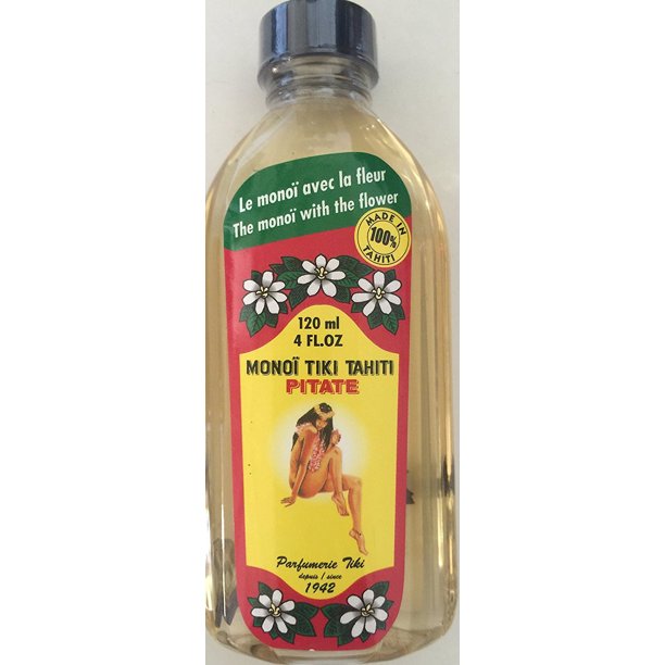 Monoi Tiki Tahiti Pitate Jasmine Pikake Body Suntan Massage Coconut Oil