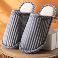 thumbnail image 4 of KANG Corduroy Slippers For And Cozy Indoor Warm Winter Slip On Comfort Footwear With Soft Ideal For Home Relaxation, 4 of 6