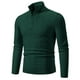 thumbnail image 2 of pstuiky Camisas de manga larga abrigadas para hombre, Sudadera deportiva con bolsillo y manga larga de color liso para hombre, estilo moderno, con cuello alto Tops de hombre m, 2 of 3