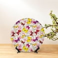 thumbnail image 6 of Kdxio Butterflies and Vintage Bone China Decorative Plate Ceramic Decorative Plate for Home Office Wall Stand Decorative Plates for Home Bedroom-10in, 6 of 6