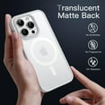 thumbnail image 4 of JETech Magnetic Case for iPhone 14 Pro Max 6.7-Inch Compatible with MagSafe, Translucent Matte Back Slim Shockproof Phone Cover (Silver), 4 of 6