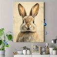thumbnail image 4 of Qisvanset 12x16 Inch With Frame 2D Flat Wall Art Vintage Rabbit Sketch Neutral Baby Nursery Wall Art Print, 4 of 8