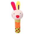 thumbnail image 1 of 2x Sonajeros de mano con forma de animal Palos chirriantes Desarrollo educativo Campanas de mano suaves de desarrollo Juguetes de Sunnimix Agitador de sonajeros, 1 of 8