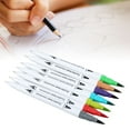 thumbnail image 4 of Rotulador De Doble Pincel, Marcadores De Doble Punta Inodoros, Tapa De Bolígrafo De Color, 36 Colores Con Puntas De Pincel De Fibra Para Colorear Dibujados A Mano, 4 of 7