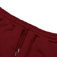 thumbnail image 6 of Dwelliawo Sweatpants for Men Elastic Waist Wide Leg Gym Pants Athletic Lounge Lightweight Sweatpant with Pocket Winter Loose Pant Red S, 6 of 9