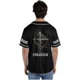 thumbnail image 3 of Lotusprinthandmade Personalized Name Christian Jesus Forgiven Unisex Baseball Jersey XS-5XL Multicolor, 3 of 5