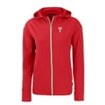 thumbnail image 2 of Women's Cutter & Buck  Red Philadelphia Phillies Daybreak Eco Recycled Full-Zip Hoodie, 2 of 3