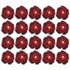 thumbnail image 1 of Uxcell 20-Pack Cabezas de Peonías Artificiales, Cabeza de Rosa de Seda Falsa para Bodas/Ramo/Pared de Flores/Artesanías DIY [8cm, Rojo], 1 of 7