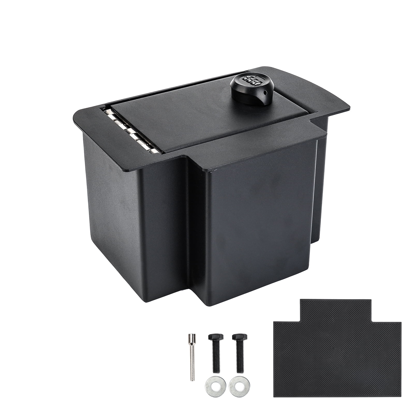 3mirrors Center Console Safe Gun Safe with Spring Hinges and Elliptical lock Compatible with 2005-2015 Toyota Tacoma