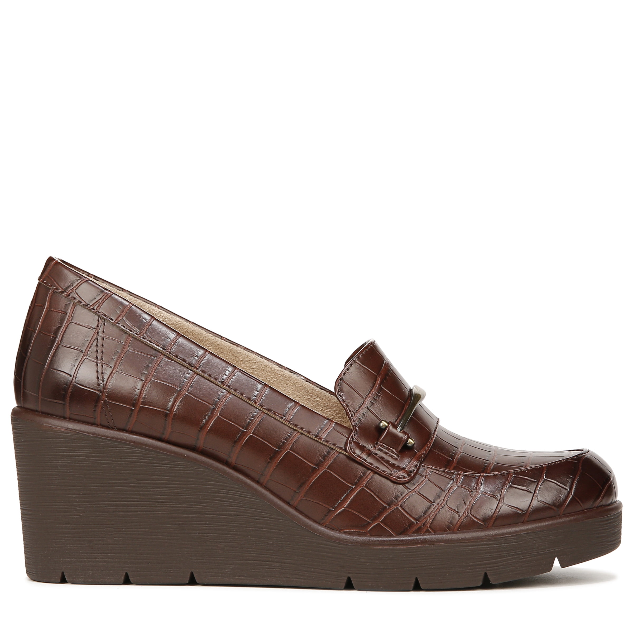 SOUL Naturalizer Womens Achieve Slip On Wedge Loafers  display picture 1