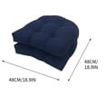 thumbnail image 6 of Bxaolu 2PCS Tufted Seat Cushion, 19''x19'' Outdoor Indoor U-Shape Cushions for Chair Seat, Rocking Chair Cushion Pad Sets for Patio Garden Home Office Furniture (Navy), 6 of 7