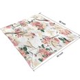 thumbnail image 3 of Pioneer Flower Floral Print Pattern Blanket,Comfortable Soft Flannel Throw Blanket,All Season,Warm Lightweight Blankets for Sofa Bed Couch Living Room Chair,50"x60", 3 of 4