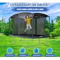 thumbnail image 5 of Plexalife 8 x 12 FT Rectangular Outdoor Trampoline Set with Premium Safety Enclosure – Gymnastics  Trampoline for Kids and Adults - Ocean Green, 5 of 5