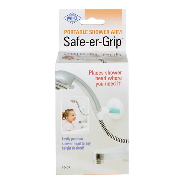 SafeerGrip Portable Bathroom Suction Cup Handheld Shower head holder