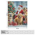 thumbnail image 4 of Autua Dogs Christmas Tree Santa Clause Warm Lightweight Fleece Blanket 60x80in, 4 of 6