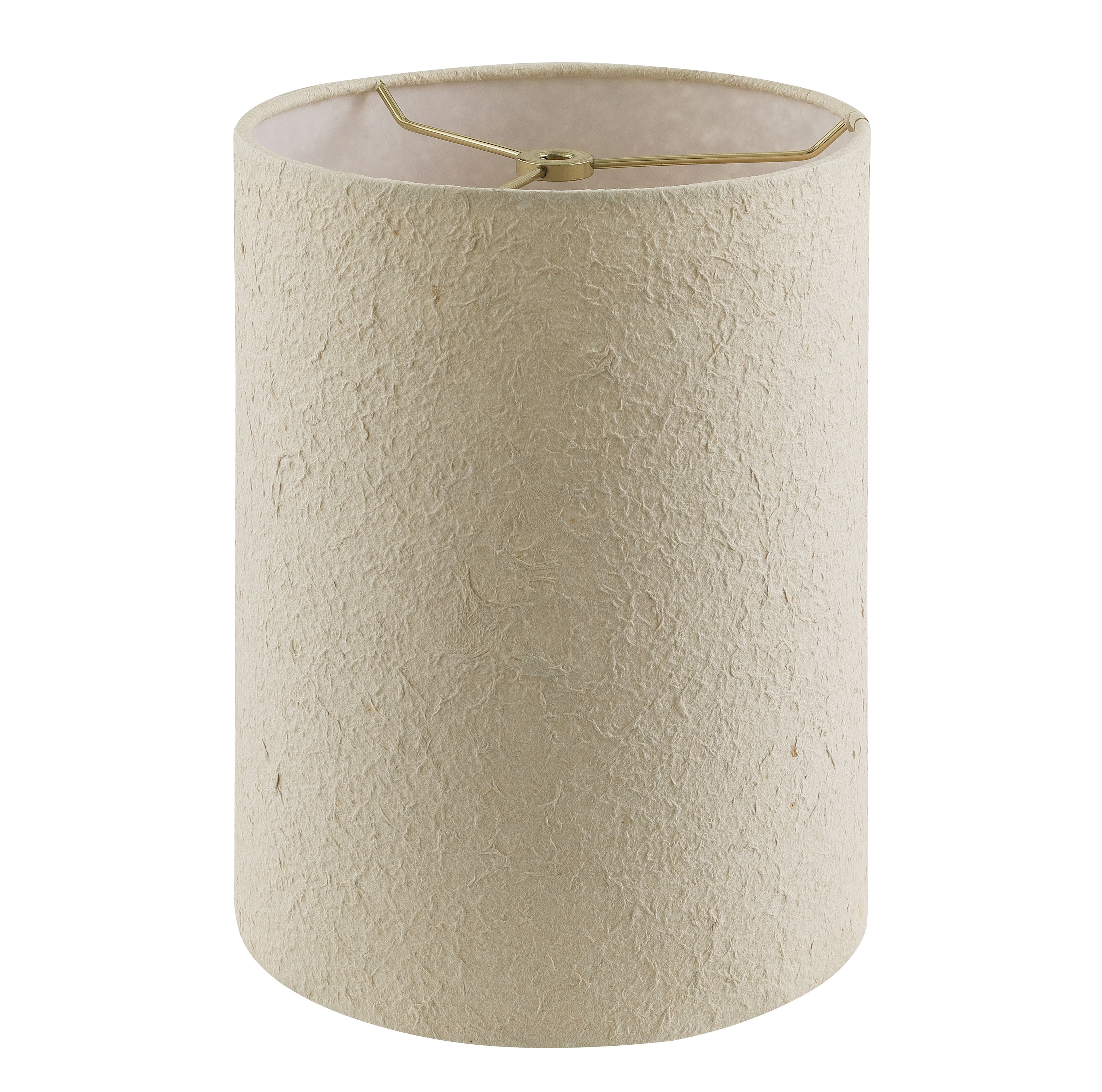 Aspen Creative 31286 Transitional Drum (Cylinder) Shape Spider Construction Lamp Shade in Off White, 8" wide (8" x 8" x 11")
