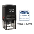 thumbnail image 1 of Printtoo Office Stationery Dater Stamp Self Inking With Approved Text Date Document Rubber Stamp-Blue, 1 of 3